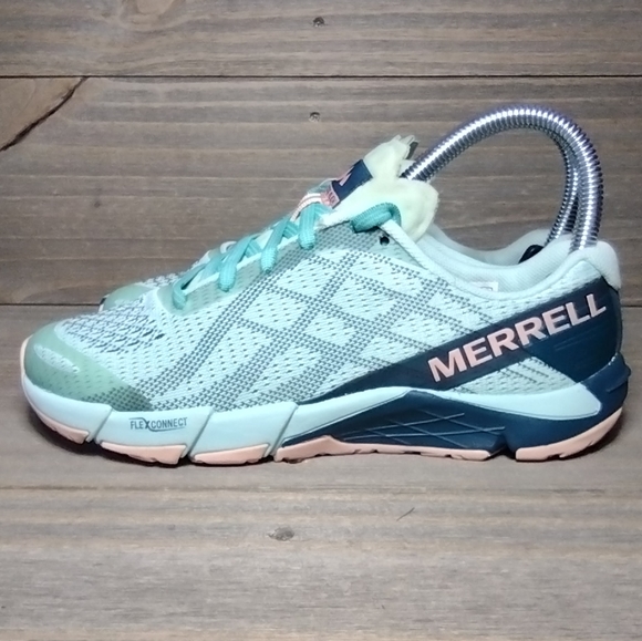 Merrell Bare Access Flex Trail Shoes Sneakers Womens Size 5 Blue - Picture 3 of 8